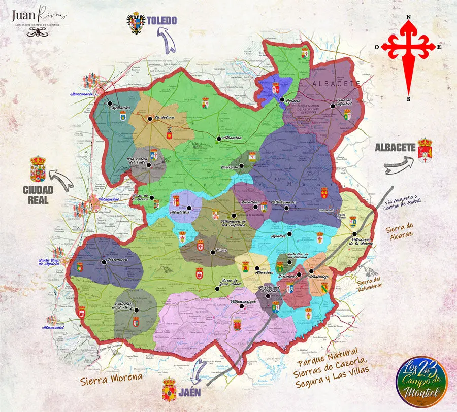 Mapa del Campo de Montiel