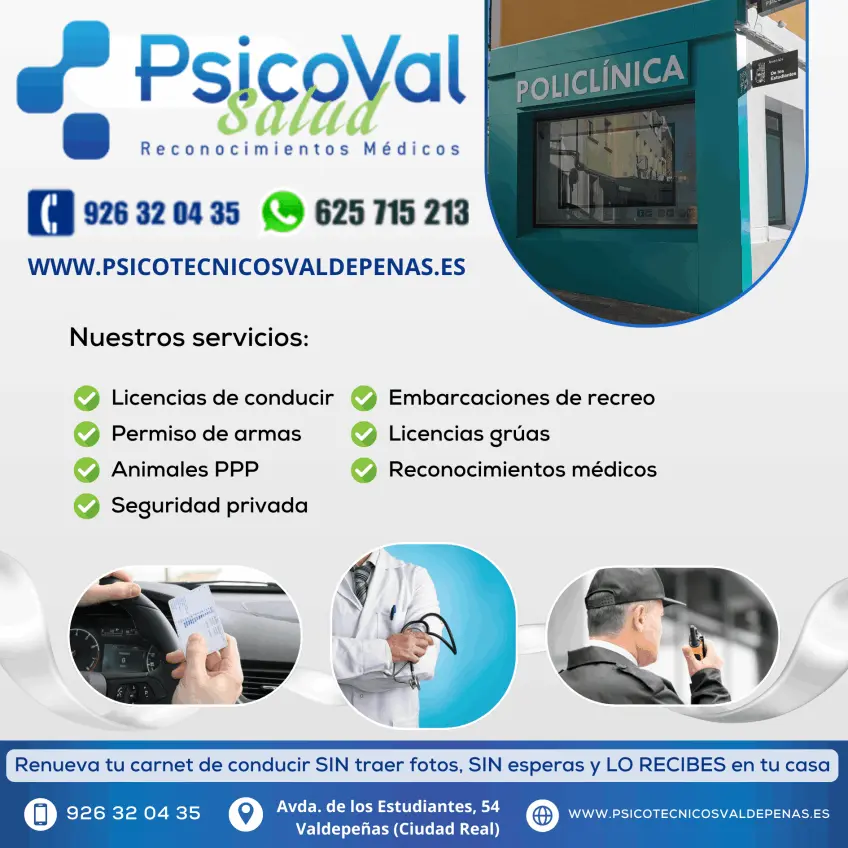 Psicotécnicos Valdepeñas - PsicoVal Salud