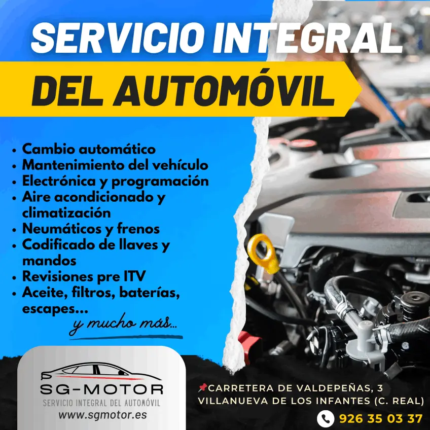 Taller mecánico SG-MOTOR, Servicio Integral del Automóvil