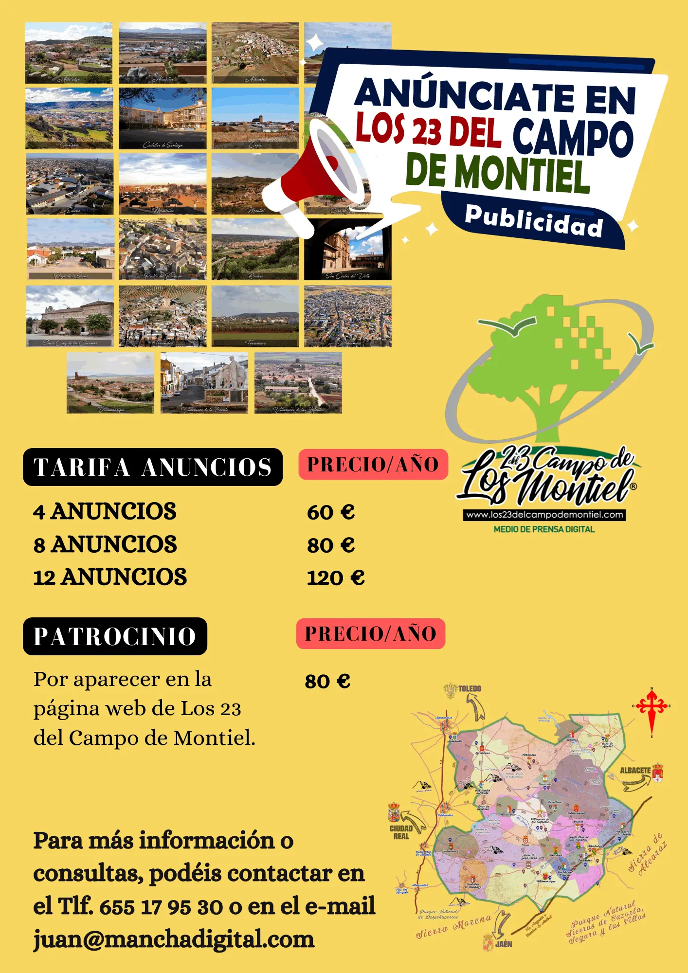Tarifas publicitarias y anuncios